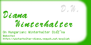 diana winterhalter business card